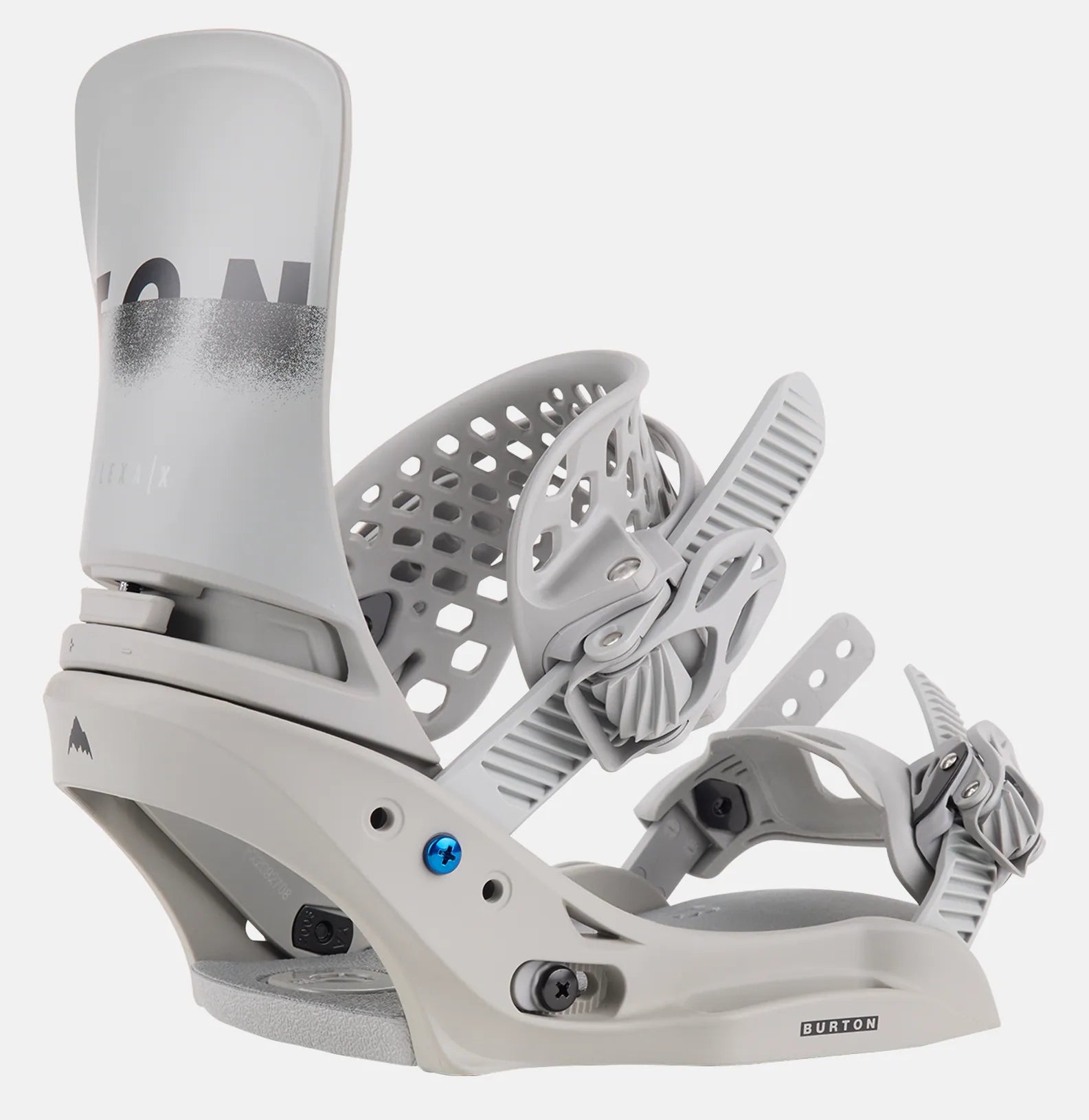 Burton Lexa X EST Snowboard Bindings Womens Grey / Logo - Elevation107