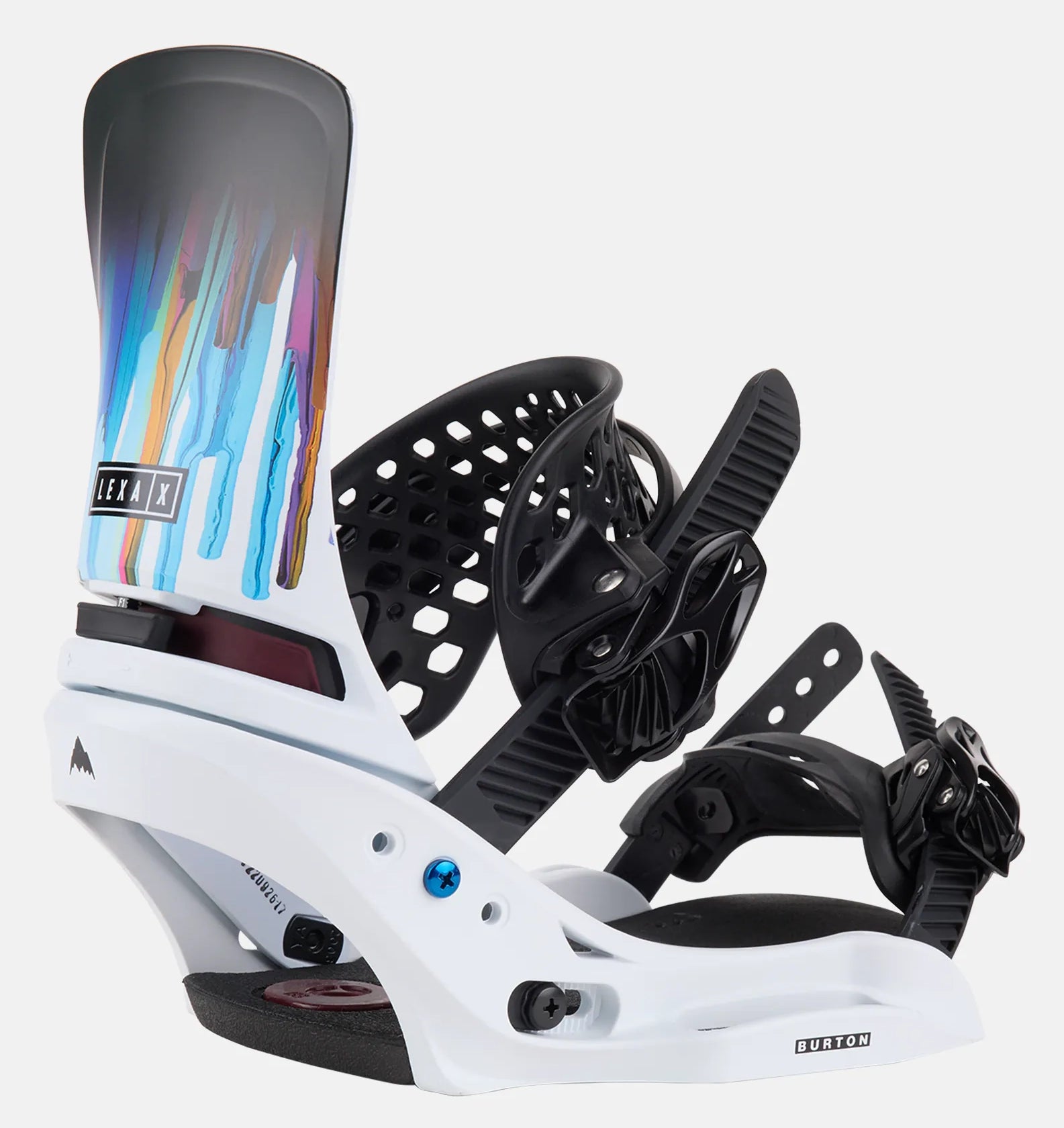 Burton Lexa X EST Snowboard Bindings Womens White / Graphic - Elevation107