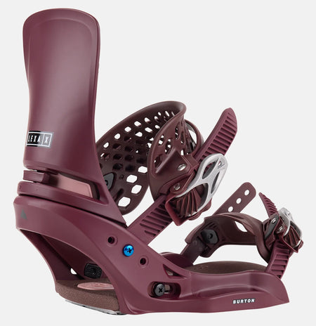 Burton Lexa X Snowboard Bindings Womens Almandine - Elevation107