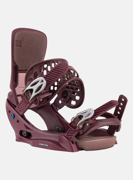 Burton Lexa X EST Snowboard Bindings Womens Almandine - Elevation107