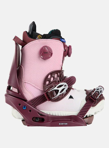 Burton Lexa X Snowboard Bindings Womens Almandine - Elevation107