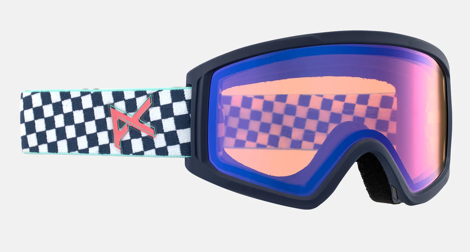 Anon Tracker 2.0 Goggles Kids Checkers / Blue Amber Lens - Elevation107