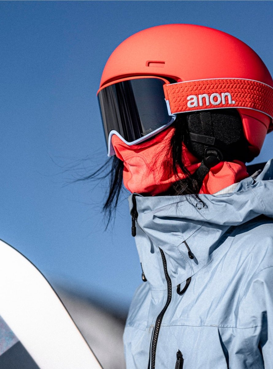 Anon WM3 Goggles & MFI Face Mask & Spare Lens Peach Echo / Perceive Sunny Onyx Lens - Elevation107