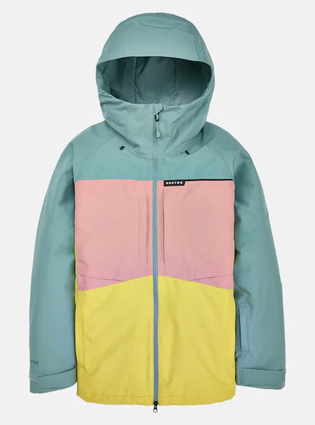 Burton Pillowline GORE - TEX Jacket Mens Rock Lichen / Powder Blush / Sulfur - Elevation107