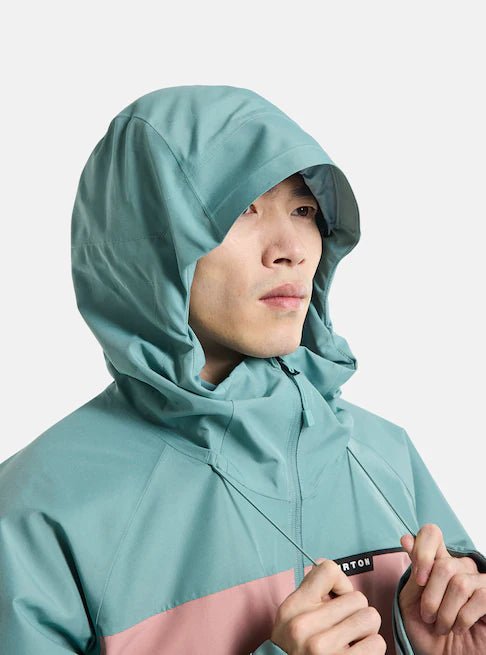 Burton Pillowline GORE - TEX Jacket Mens Rock Lichen / Powder Blush / Sulfur - Elevation107