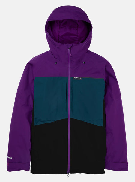 Burton Pillowline GORE - TEX Jacket Mens 2025 Imperial Purple / Deep Emerald / Black - Elevation107
