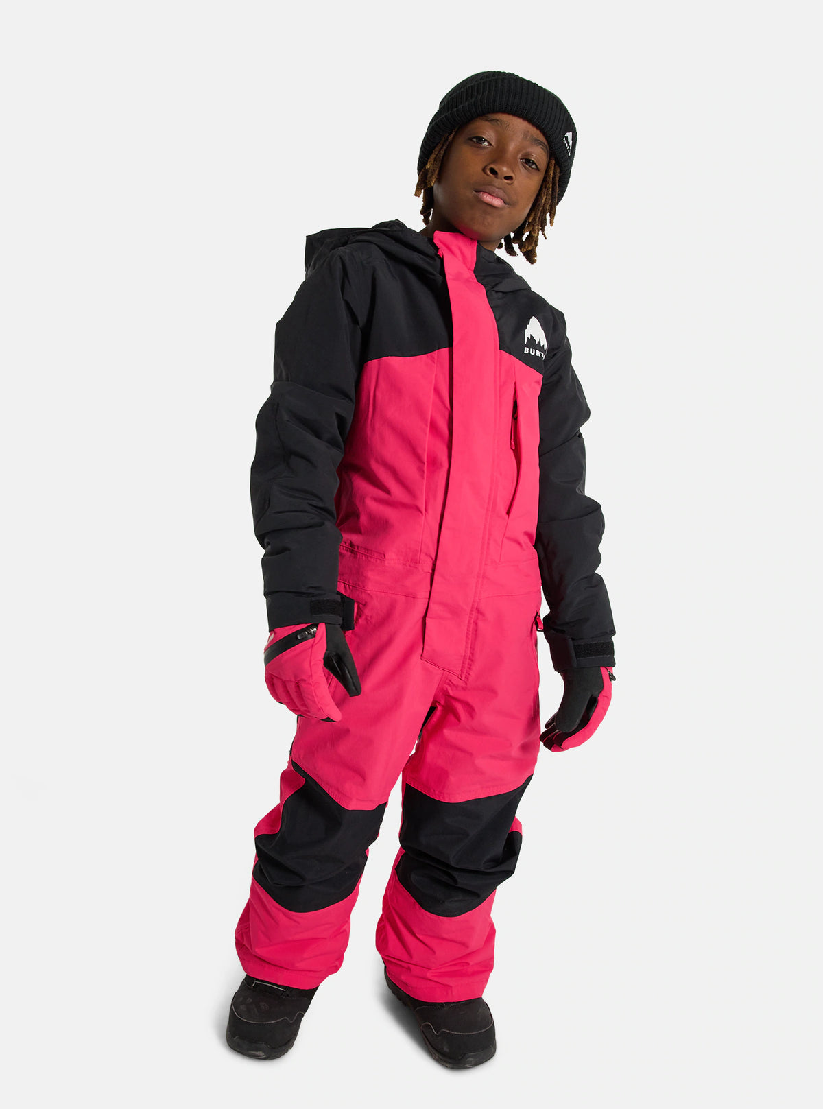 Burton Kids One Piece Suit 2025 Black / Azalea Pink - Elevation107