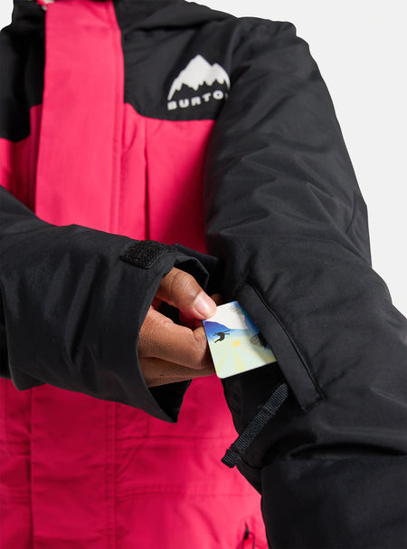 Burton Kids One Piece Suit 2025 Black / Azalea Pink - Elevation107