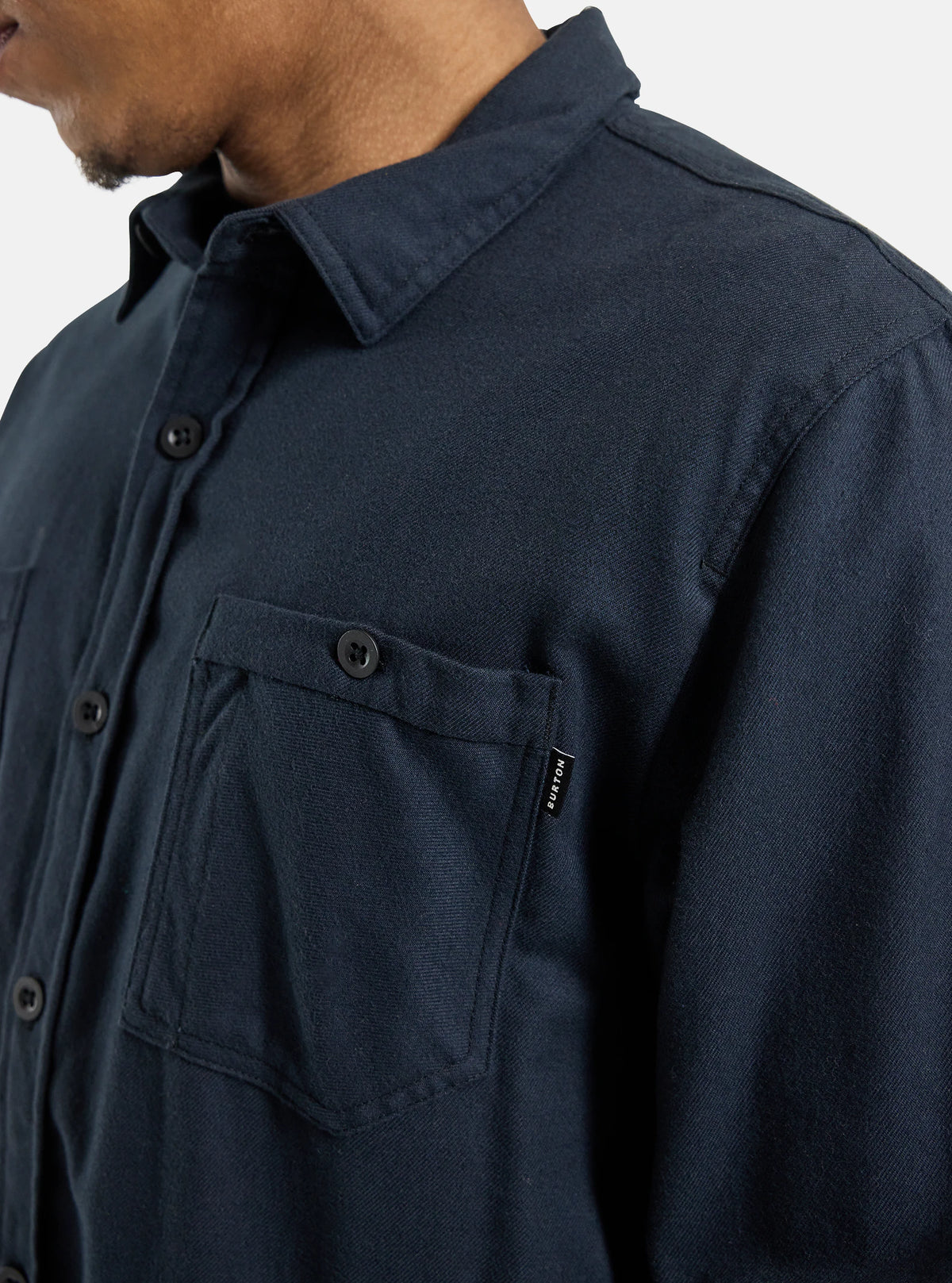 Burton Favourite Flannel Long Sleeved Shirt Mens Black - Elevation107