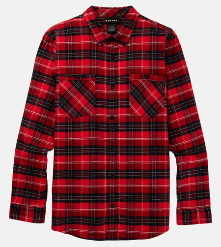 Burton Favorite Flannel Mens Tomato Bradley Plaid - Elevation107