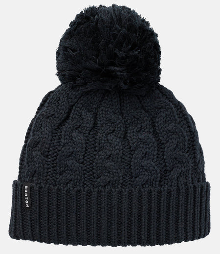 Burton Zippy Fleece Lined Beanie 2024 Black - Elevation107