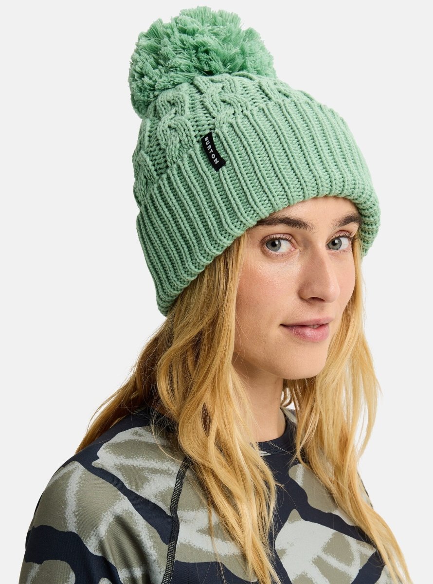 Burton Zippy Fleeced Lined Beanie 2026 Soft Sage - Elevation107