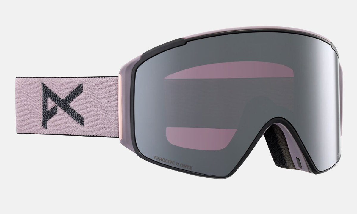 Anon M4S Cylindrical Goggles & MFI Face Mask & Spare Lens Elderberry / Perceive Sun Onyx Lens - Elevation107