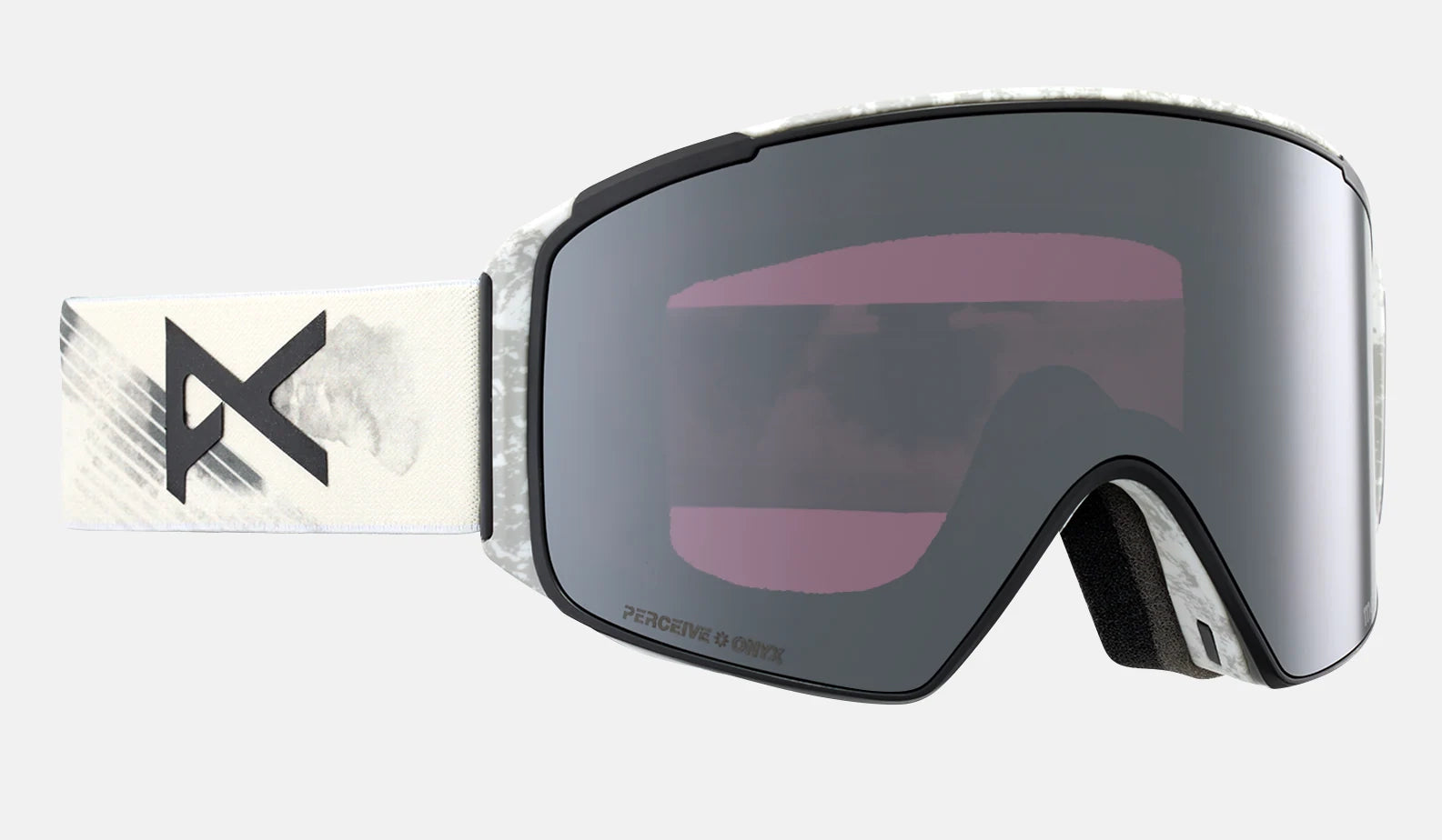 Anon M4S Cylindrical Goggles & MFI Face Mask & Spare Lens Flight Attendant / Perceive Sun Onyx Lens - Elevation107