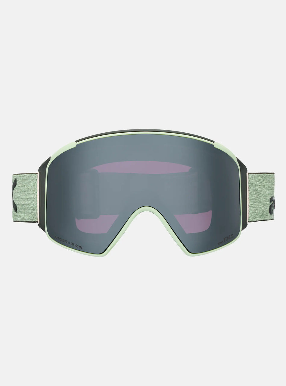 Anon M4S (Cylindrical) Goggles & MFI Face Mask & Spare Lens - Soft Sage / Perceive Sunny Onyx Lens - Elevation107