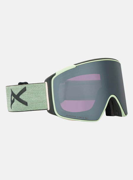 Anon M4S (Cylindrical) Goggles & MFI Face Mask & Spare Lens - Soft Sage / Perceive Sunny Onyx Lens - Elevation107