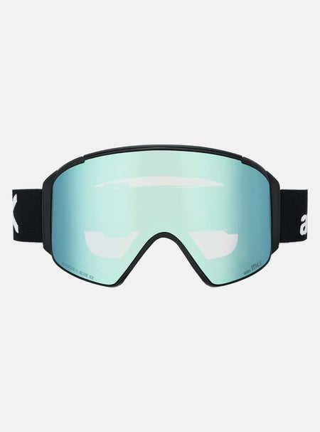 Anon M4S (Cylindrical) Goggles & MFI Face Mask & Spare Lens - Black / Perceive Variable Blue Lens - Elevation107