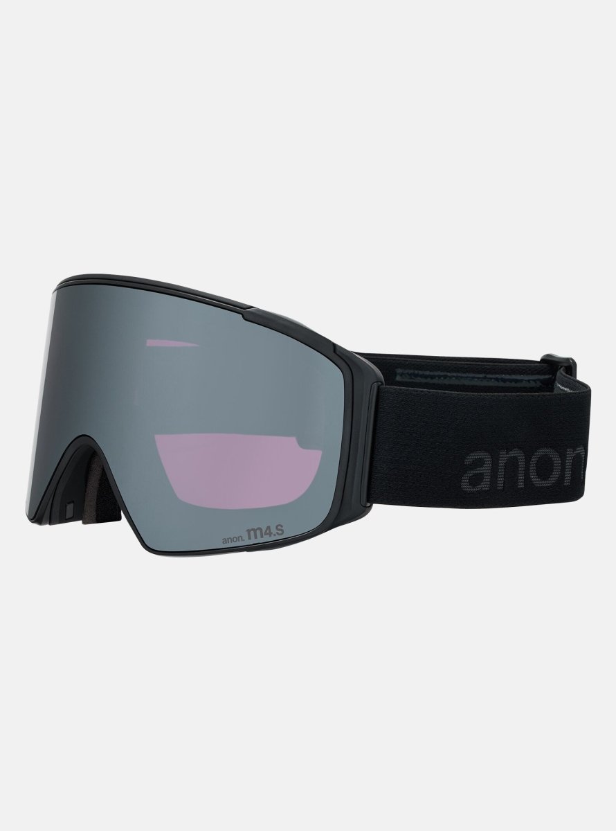 Anon M4S (Cylindrical) Goggles & MFI Face Mask & Spare Lens - Smoke / Perceive Sunny Onyx Lens - Elevation107