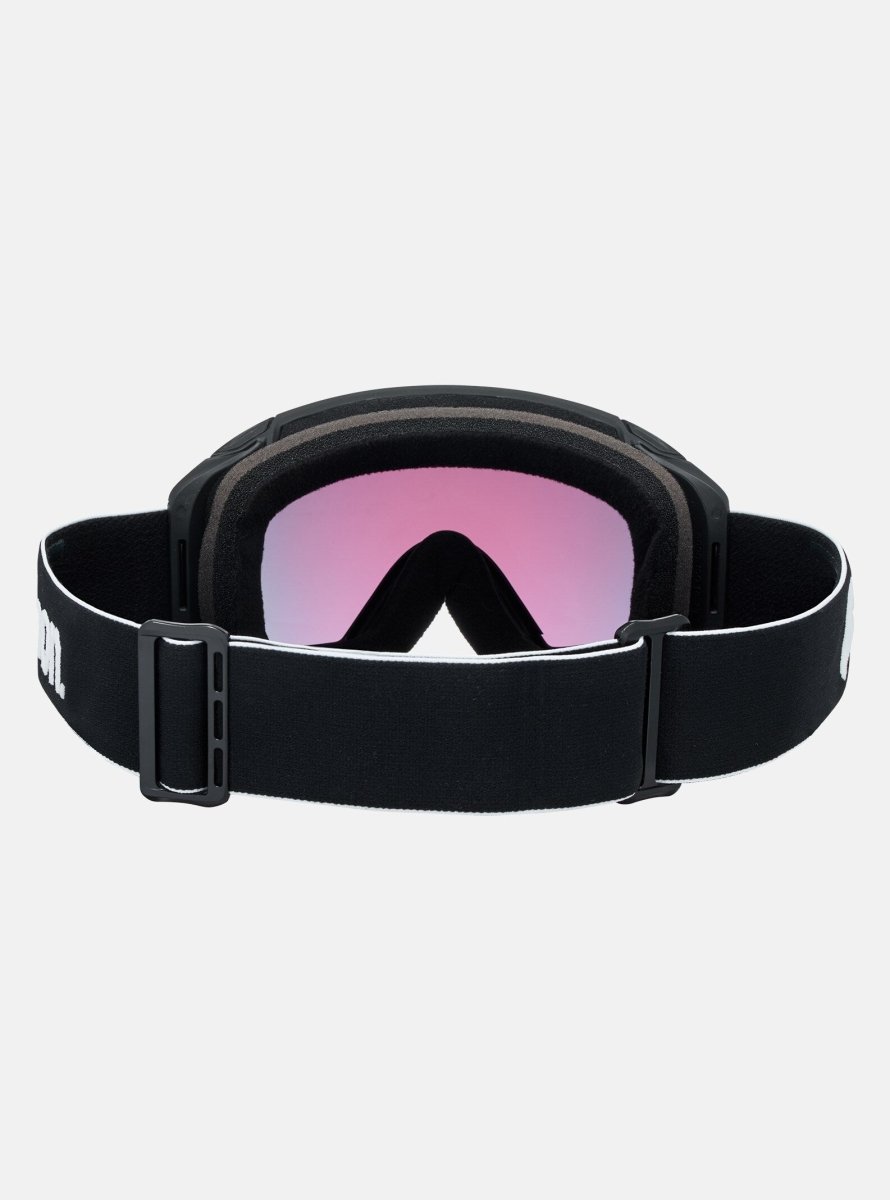 Anon M4S (Cylindrical) Goggles & MFI Face Mask & Spare Lens - Black / Perceive Sunny Red Lens - Low Bridge Fit - Elevation107