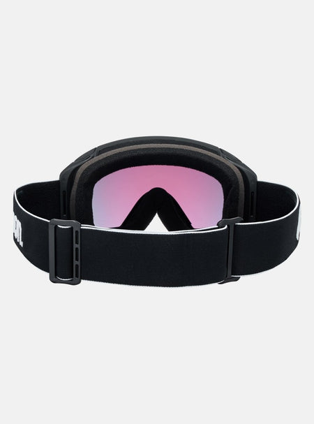 Anon M4S (Cylindrical) Goggles & MFI Face Mask & Spare Lens - Black / Perceive Sunny Red Lens - Elevation107