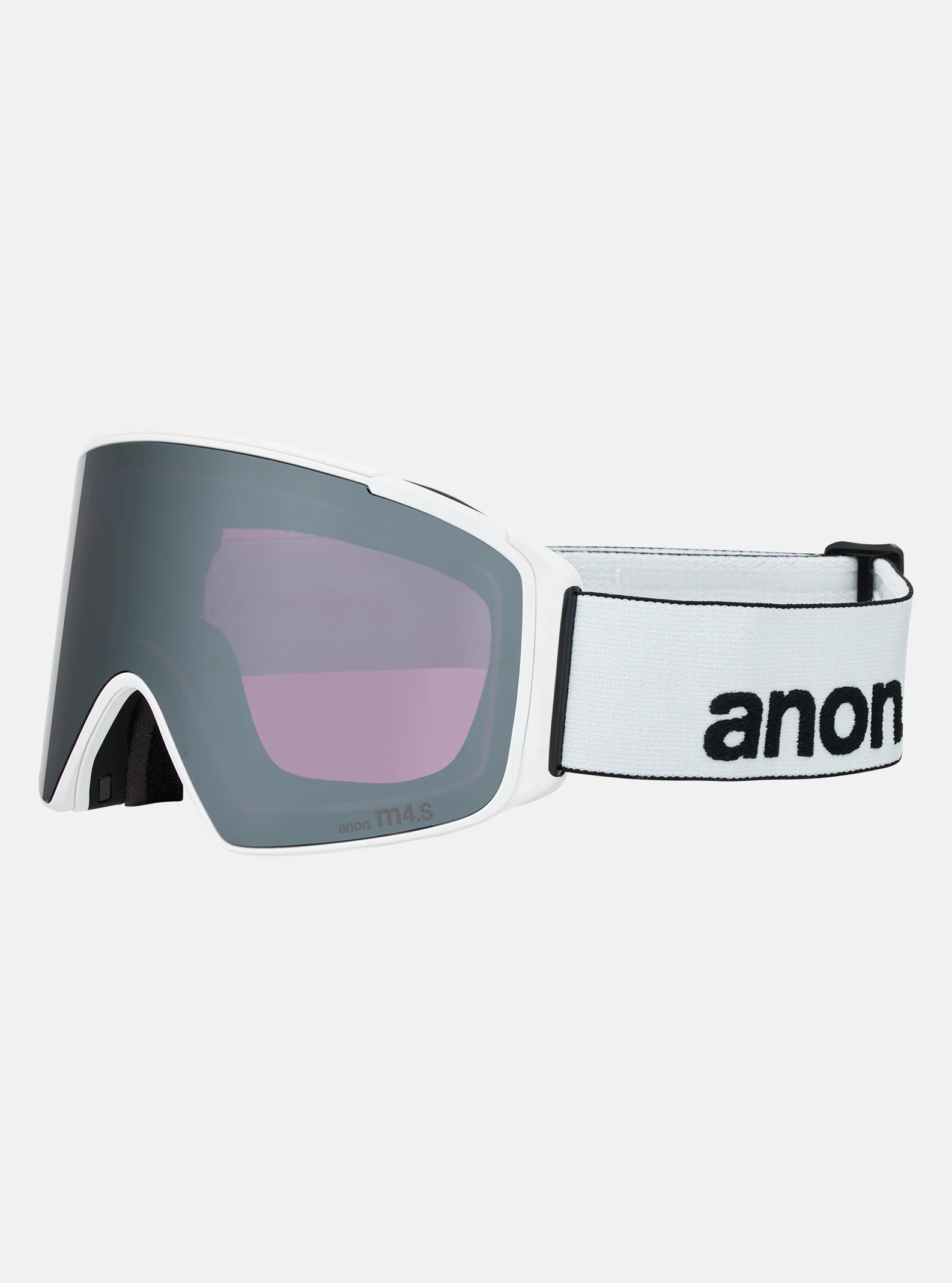 Anon M4S (Cylindrical) Goggles & MFI Face Mask & Spare Lens - White / Perceive Sunny Onyx Lens - Elevation107