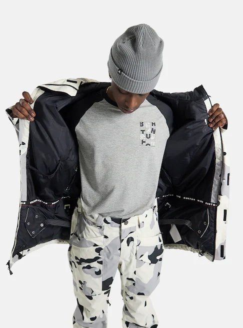 Burton Covert 2.0 Jacket Mens Stout White / Cookie Camo - Elevation107