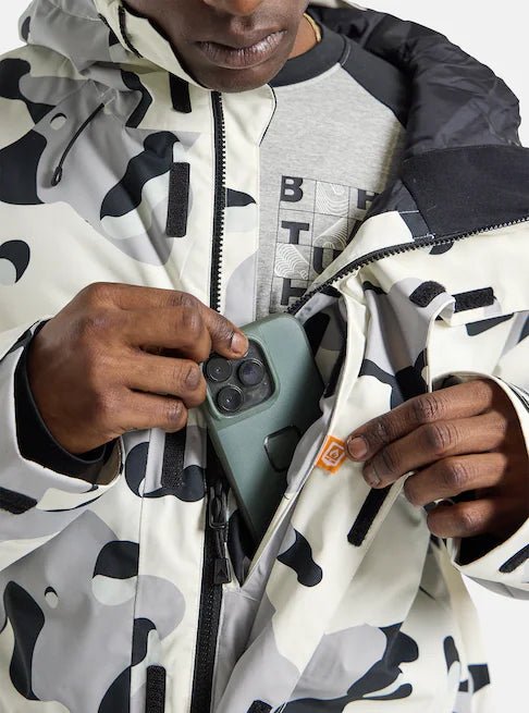 Burton Covert 2.0 Jacket Mens Stout White / Cookie Camo - Elevation107