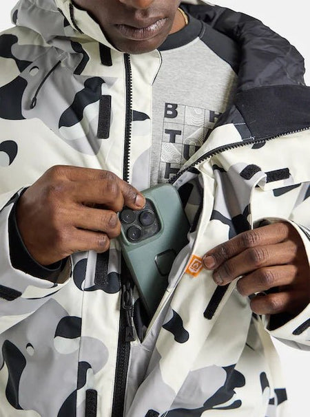 Burton Covert 2.0 Jacket Mens Stout White / Cookie Camo - Elevation107