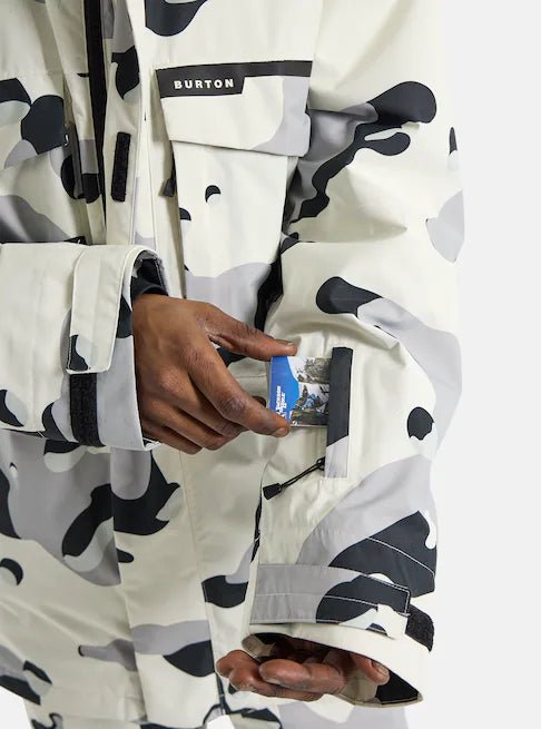 Burton Covert 2.0 Jacket Mens Stout White / Cookie Camo - Elevation107