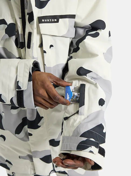 Burton Covert 2.0 Jacket Mens Stout White / Cookie Camo - Elevation107