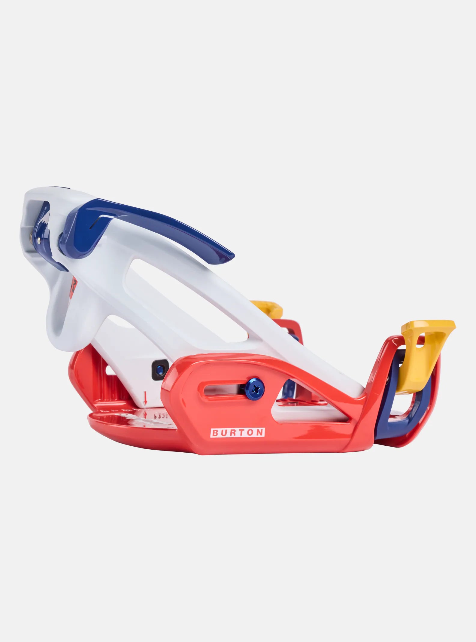 Burton Kids Step On Grom Re:Flex Snowboard Bindings 2026 White / Multi - Elevation107