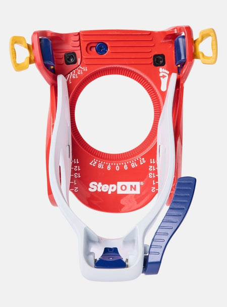 Burton Kids Step On Grom Re:Flex Snowboard Bindings 2026 White / Multi - Elevation107