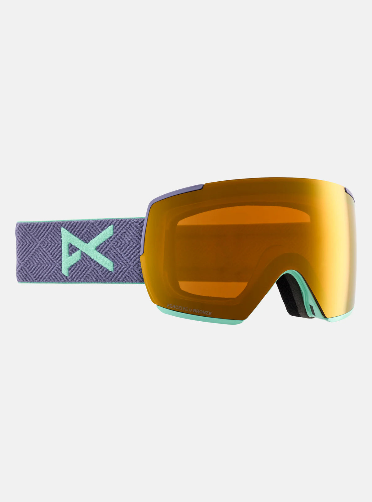 Anon M5 Goggles & MFI Face Mask & Spare Lens Low Bridge Fit Purple / Perceive Sunny Bronze Lens - Elevation107