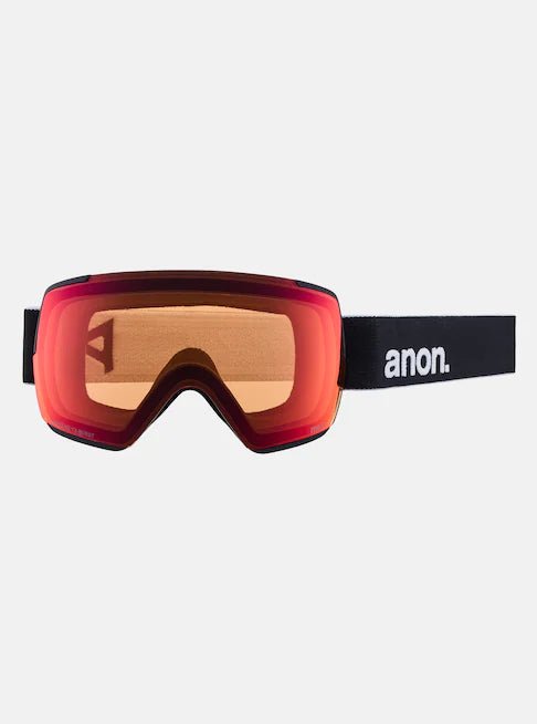 Anon M5S Goggles & MFI Face Mask & Spare Lens 2024 Black / Perceive Sun Red Lens - Elevation107