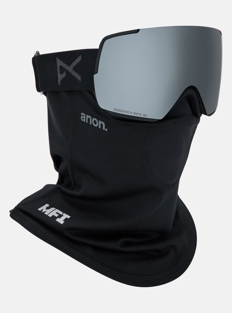 Anon M5S Goggles & MFI Face Mask & Spare Lens - Smoke / Perceive Sunny Onyx Lens - Elevation107