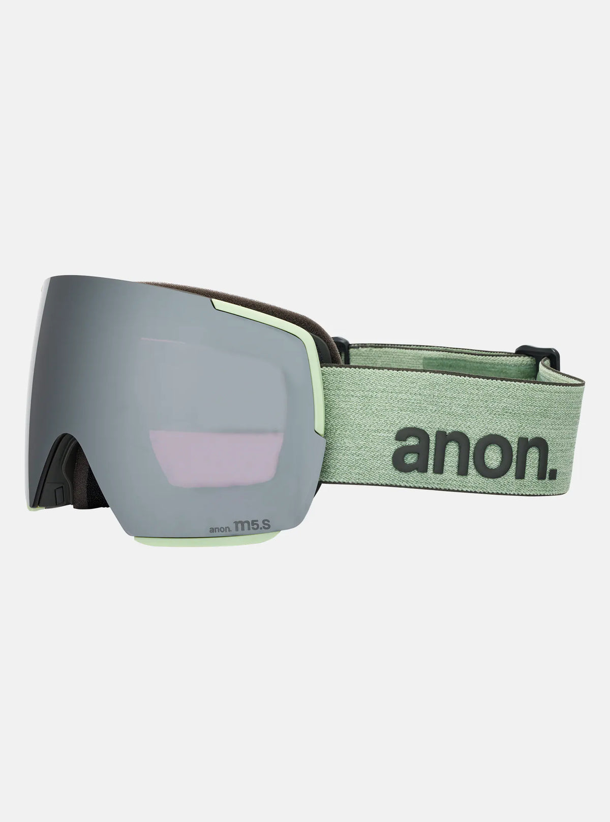 Anon M5S Goggles & MFI Face Mask & Spare Lens - Soft Sage / Perceive Sunny Onyx Lens - Elevation107