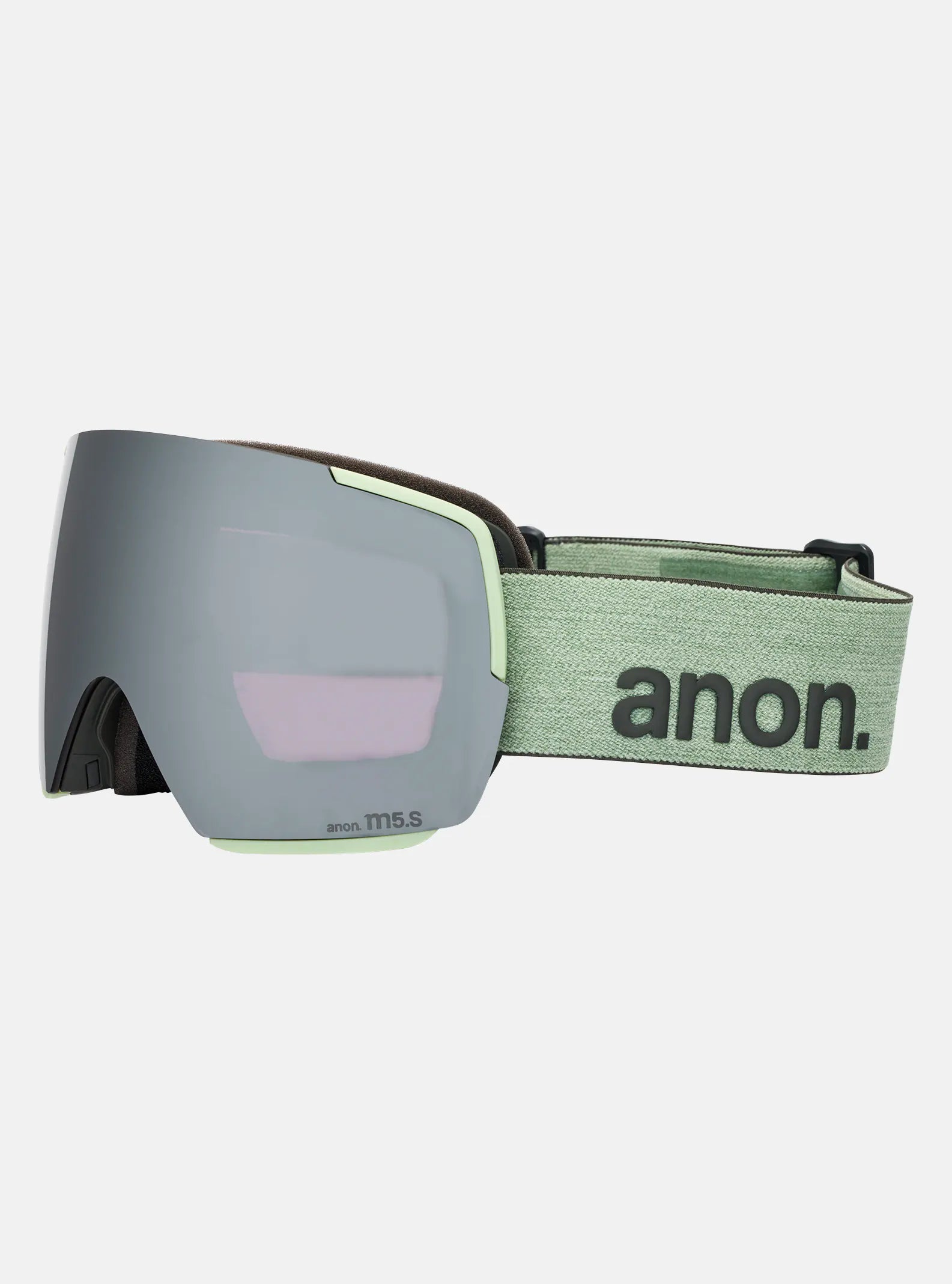 Anon M5S Goggles & MFI Face Mask & Spare Lens - Soft Sage / Perceive Sunny Onyx Lens - Elevation107