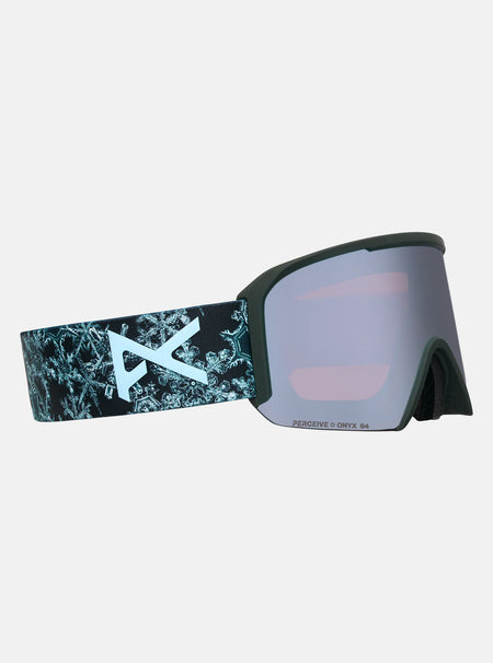 Anon Nesa Goggles & Spare Lens - Snow Flurry / Perceive Sunny Onyx Lens - Low Bridge Fit - Elevation107