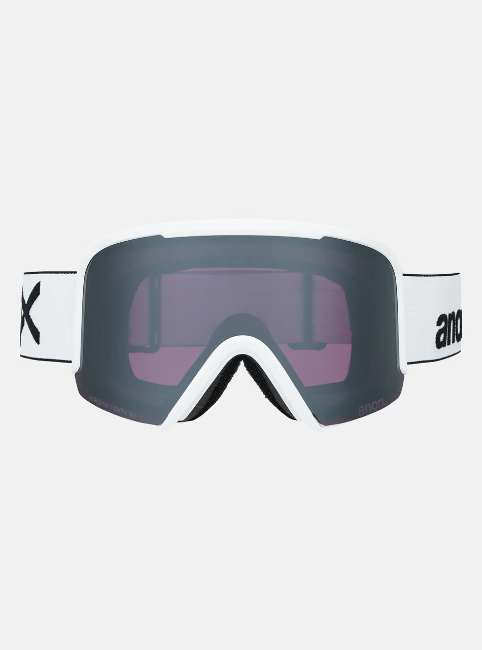 Anon Nesa Goggles & Spare Lens - White / Perceive Sunny Onyx Lens - Elevation107