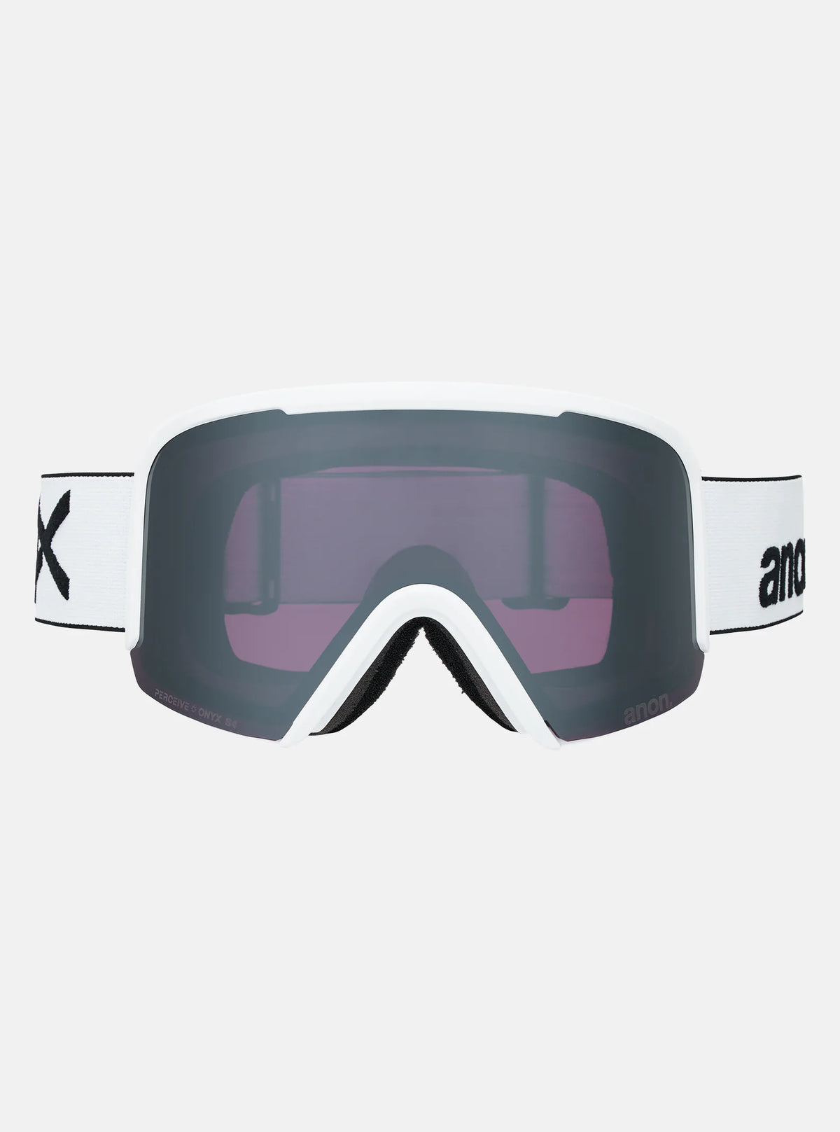 Anon Nesa Goggles & Spare Lens - White / Perceive Sunny Onyx Lens - Low Bridge Fit - Elevation107