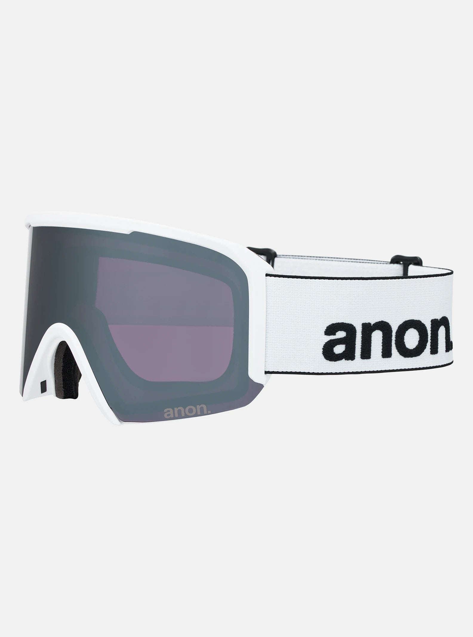 Anon Nesa Goggles & Spare Lens - White / Perceive Sunny Onyx Lens - Low Bridge Fit - Elevation107
