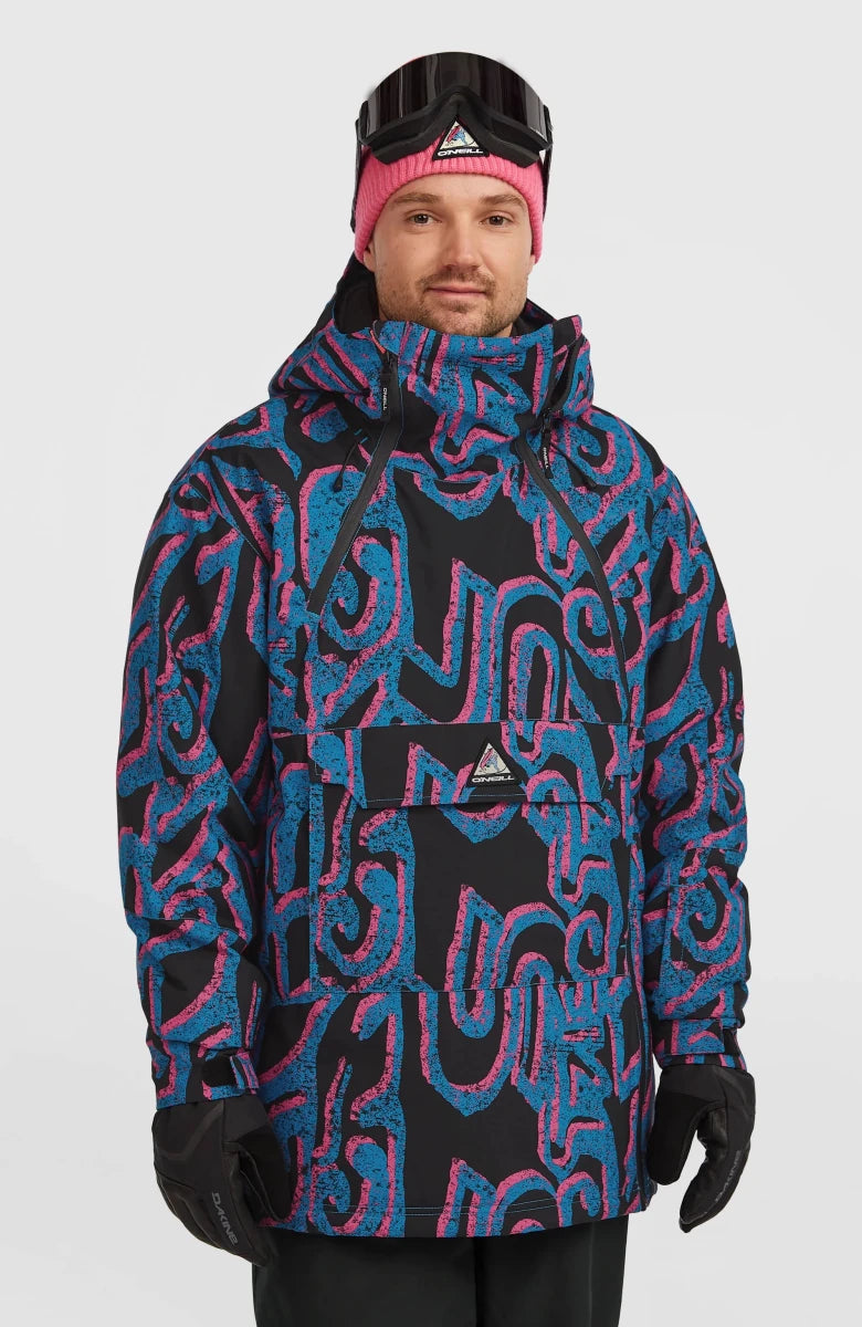 O'Neill Play Asymmetric Snow Jacket Mens 2026 Ocean Pink Legacy - Elevation107