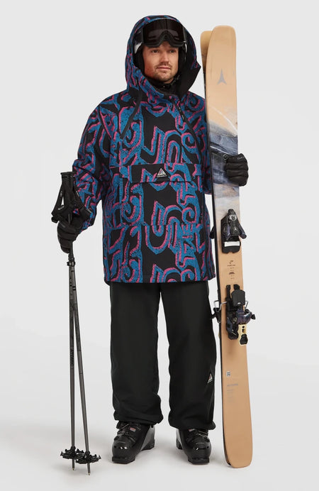 O'Neill Play Asymmetric Snow Jacket Mens 2026 Ocean Pink Legacy - Elevation107