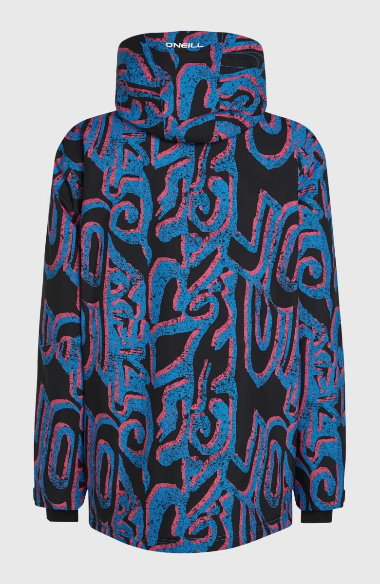 O'Neill Play Asymmetric Snow Jacket Mens 2026 Ocean Pink Legacy - Elevation107