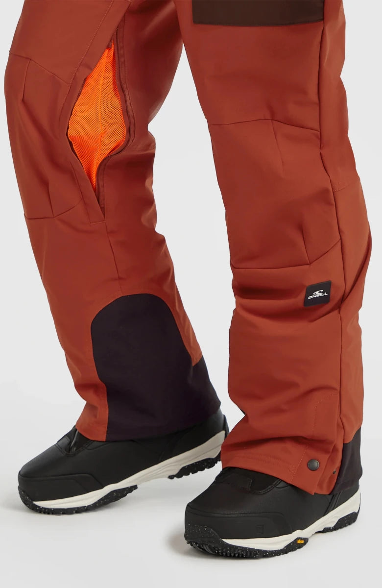 O'Neill Peak Bib Pants Mens 2026 Bonfire Colour Block - Elevation107