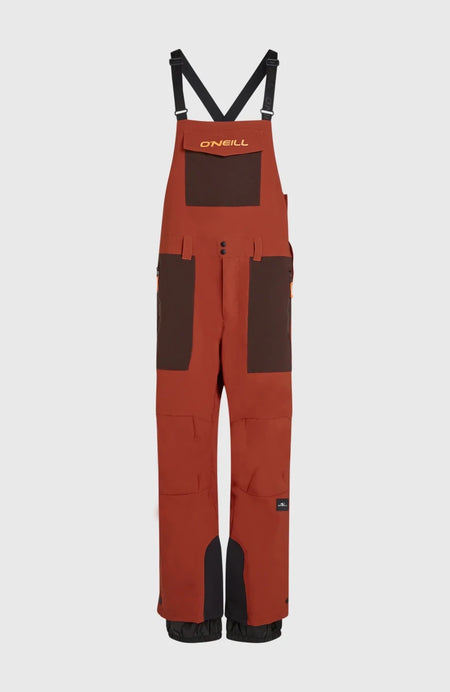 O'Neill Peak Bib Pants Mens 2026 Bonfire Colour Block - Elevation107
