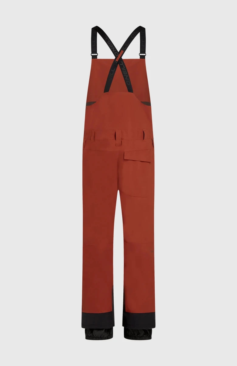 O'Neill Peak Bib Pants Mens 2026 Bonfire Colour Block - Elevation107