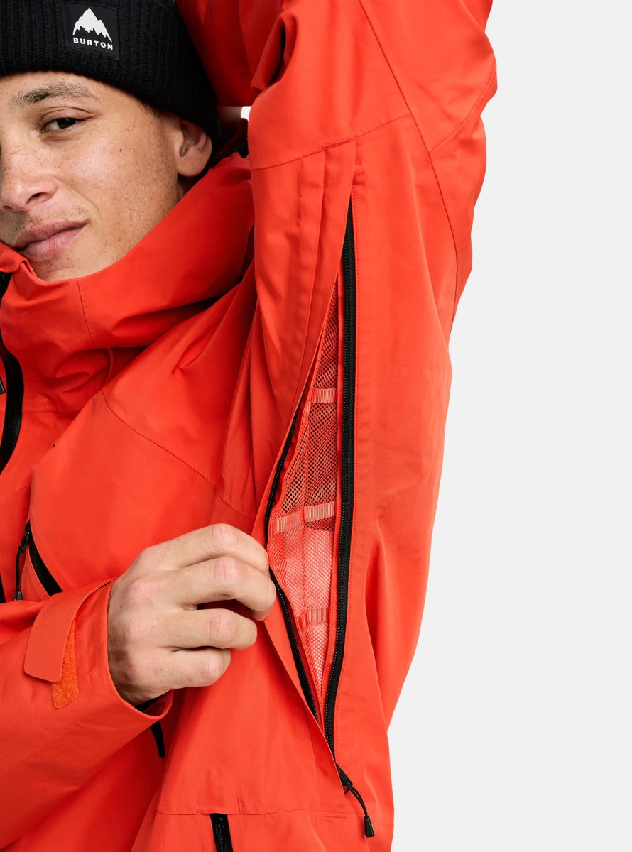 Burton Men's Reserve GORE - TEX 2L Jacket 2026 Fiesta Red - Elevation107