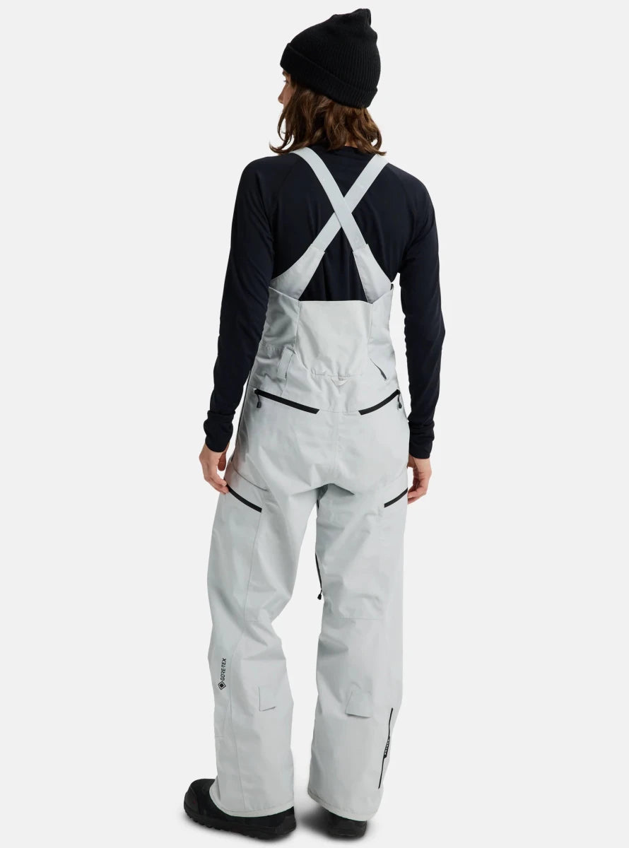 Burton Women's Reserve GORE - TEX 2L Bib Pants 2026 Grey Cloud - Elevation107