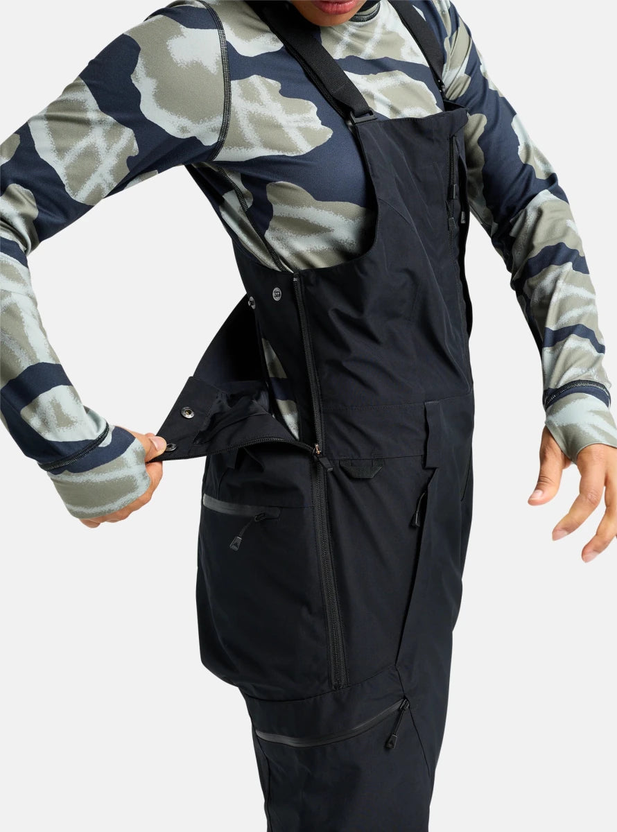 Burton Women's Reserve GORE - TEX 2L Bib Pants 2026 Black - Elevation107